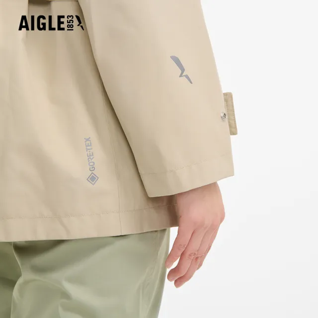 【AIGLE】女 GORE-TEX 防水透氣外套｜AG-FBI19A186 杏色(女外套 防水透氣外套 防風外套 Goretex)
