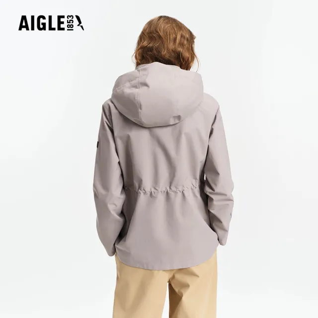 【AIGLE】女 GORE-TEX 防水透氣外套|AG-5A205A252 藕灰色(女外套 防水透氣外套 防風外套 Goretex)