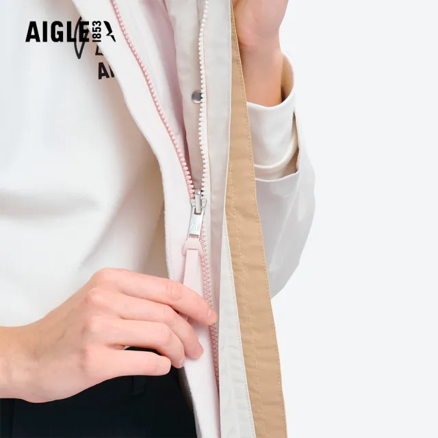 【AIGLE】女 GORE-TEX 防水透氣外套|AG-5A205A026 淺卡其(女外套 防水透氣外套 防風外套 Goretex)