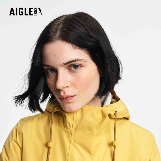 【AIGLE】女 GORE-TEX 防水透氣外套|AG-5A207A043 鵝黃(女外套 防水透氣外套 防風外套 Goretex)