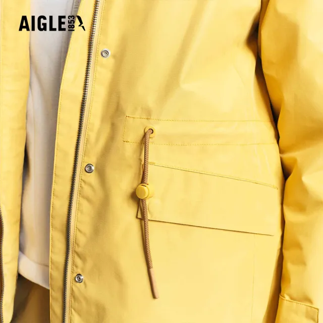 【AIGLE】女 GORE-TEX 防水透氣外套|AG-5A207A043 鵝黃(女外套 防水透氣外套 防風外套 Goretex)