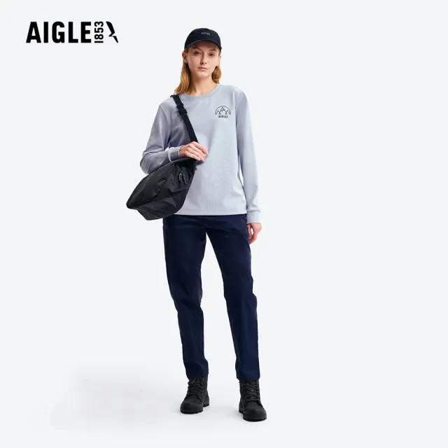 【AIGLE】女 快乾長褲｜AG-5A270A057 深藍 (coolmax 吸濕排汗 女長褲 快乾長褲 機能長褲)