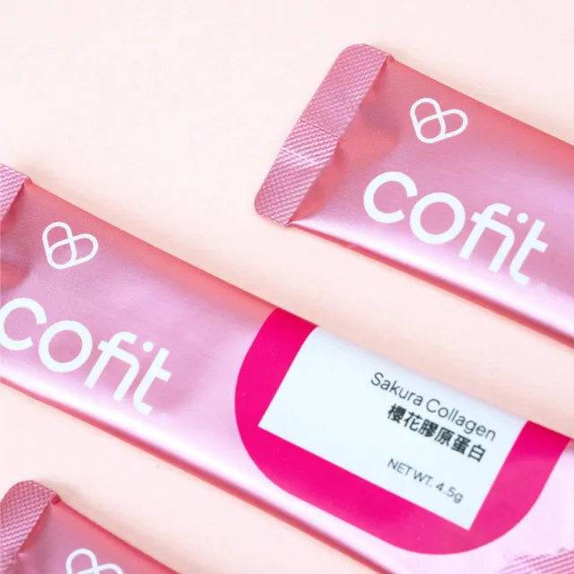 【Cofit】櫻花膠原蛋白 純度95%以上 無腥味好入口 養顏美容 青春美麗(30包/盒)3入組
