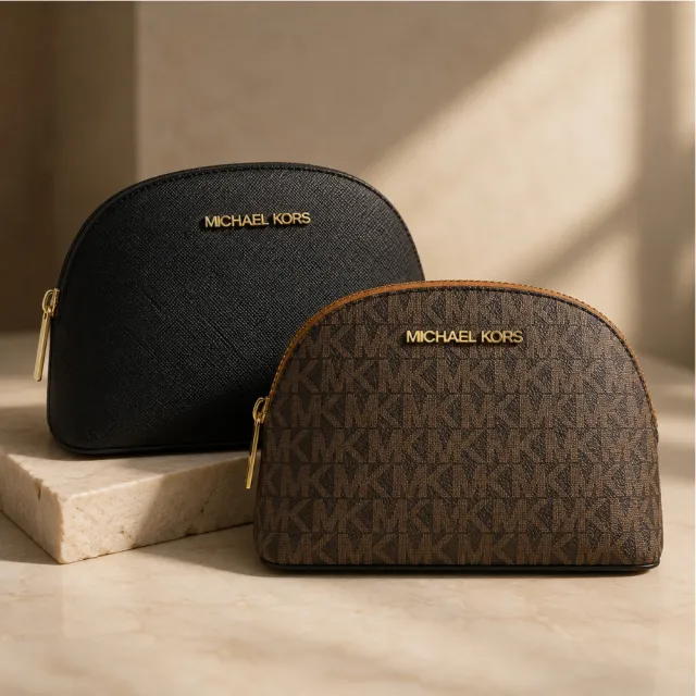 【Michael Kors】MK JET SET 迷你防刮皮革萬用包/化妝包/口紅包(多色任選)