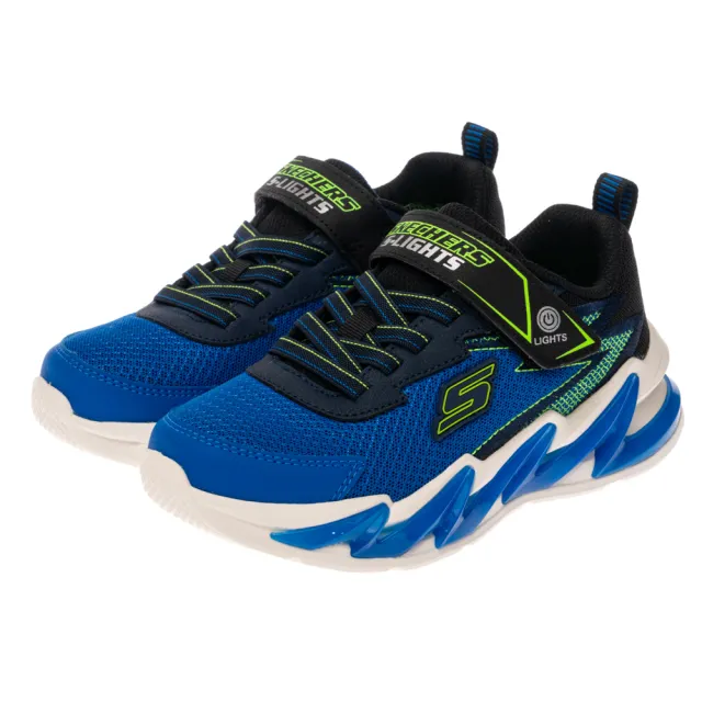 【SKECHERS】男童鞋 男童系列燈鞋 SKECHERS LIGHT-SURGE (400200LBBLM)