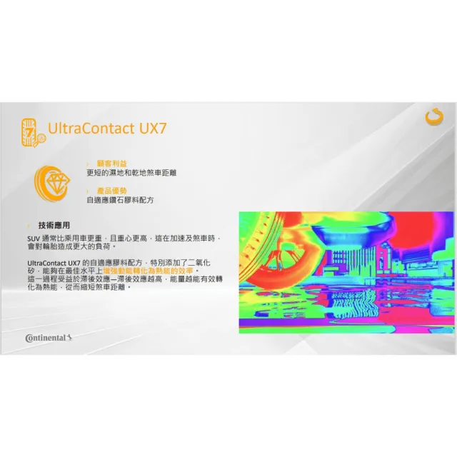 【Continental 馬牌】輪胎 UltraContact UX7-265/45/20吋 全能均衡 二入組 送安裝 (車麗屋)