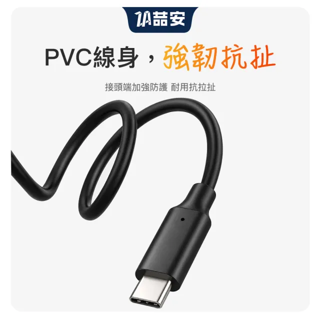 【ZA 喆安】USB3.2 Gen2 10G Type-C充電線1.5m USB-A to Type-C傳輸線 適用iPhone17/16/筆電/手機快充線