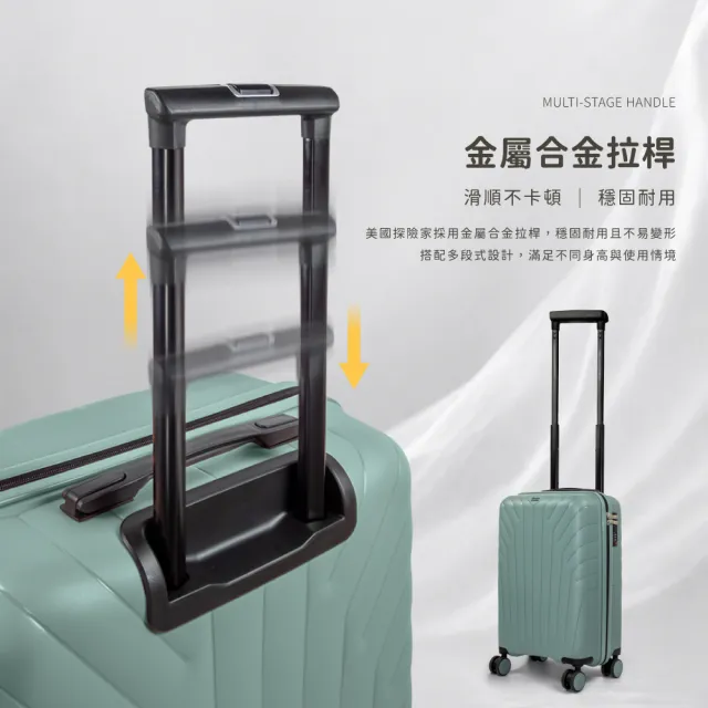 【American Explorer 美國探險家】20/24/25/28/29吋 靜音輪 大容量 輕量 霧面防刮 行李箱 登機箱 旅行箱