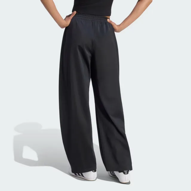 【adidas 愛迪達】FIREBIRD BARREL 運動長褲 LF1057 女款ORIGINALS休閒繭型長褲 黑色