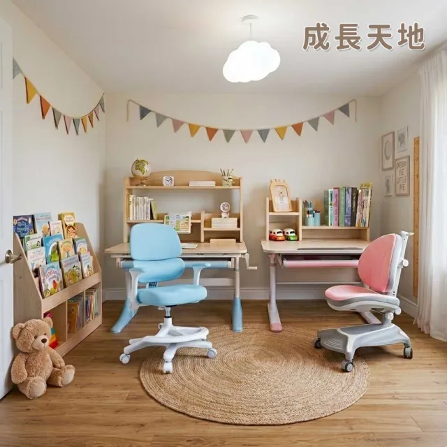 【成長天地】新實木80cm/90cm兒童書桌椅任選組 ME105+AU617/ME307+AU203(書桌椅 成長桌椅 兒童桌椅)