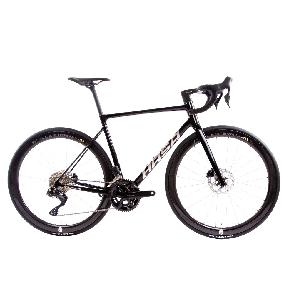 【HASA】DEROMA 一級碳纖維碟煞公路車 黑色