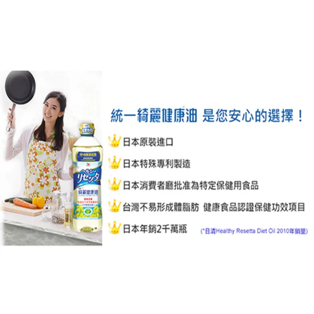 【統一】綺麗健康油652mlx10入/箱