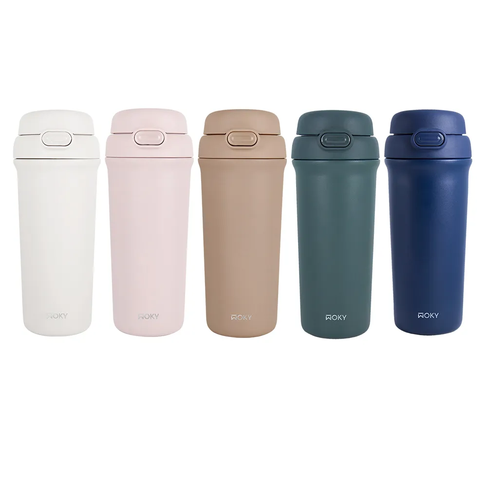 【WOKY 沃廚】2入_All-P鈦陶瓷雙飲保溫瓶500ml(兒童水壺/隨行杯/吸管杯/保溫杯瓶/保冰杯瓶/水壺)