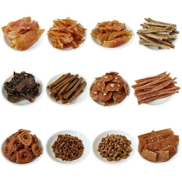 【寵物夢工廠】鮮烘手作寵物零食6包入(台灣製造 寵物肉乾 雞肉鬆 裸包零食 狗零食)