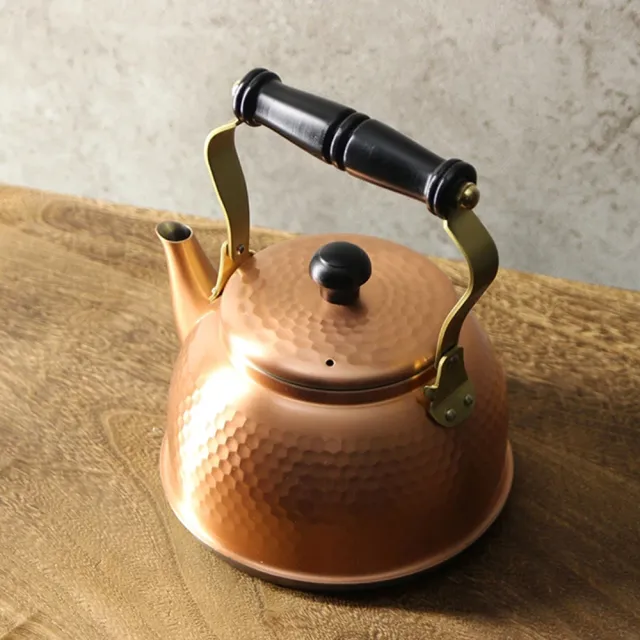 日本新光堂銅器~純銅IH對應手工鎚目煮水壺1500L - momo購物網- 好評