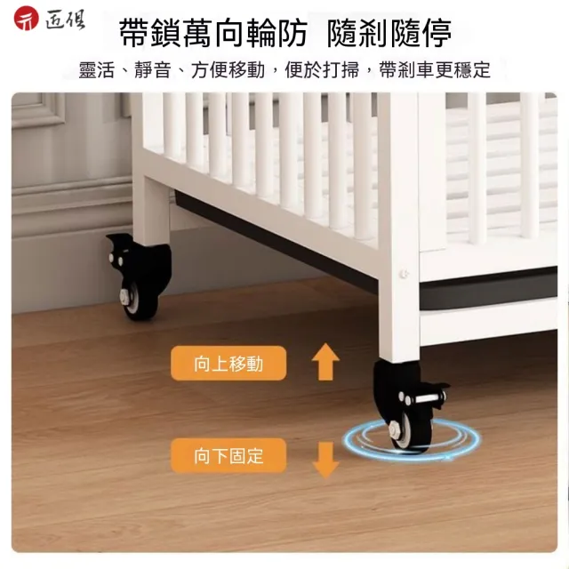 【匠俱】日系家具風方管狗籠/頂部置物室內狗狗籠子/帶鎖萬向輪寵物圍欄90*60*85cm(贈托盤/四色可選)