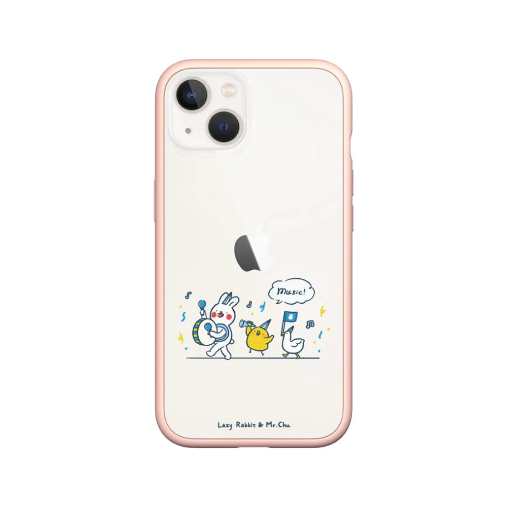 【RHINOSHIELD 犀牛盾】iPhone X/Xs/XR/Xs Max系列 Mod NX手機殼/懶散兔與啾先生-music!(懶散兔與啾先生)