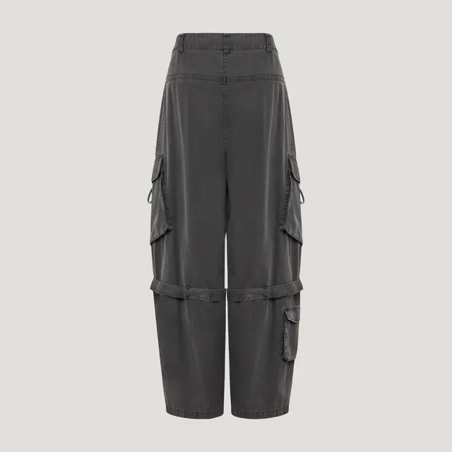 【adidas 愛迪達】Adidas MULTIPOCKET PAN 女款 深灰色 運動 休閒 舒適 穿搭 長褲 LF2322