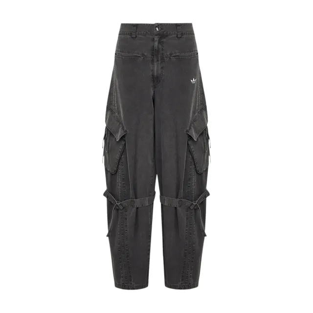 【adidas 愛迪達】Adidas MULTIPOCKET PAN 女款 深灰色 運動 休閒 舒適 穿搭 長褲 LF2322