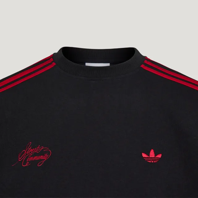 【adidas 愛迪達】Adidas Og Tee 男款 黑紅色 三葉草 印花 T恤 運動 休閒 短袖 LD3867