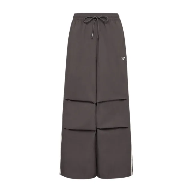 【adidas 愛迪達】Adidas Parachute Pant 女款 灰色 抽繩 降落傘褲 休閒 長褲 LF2349
