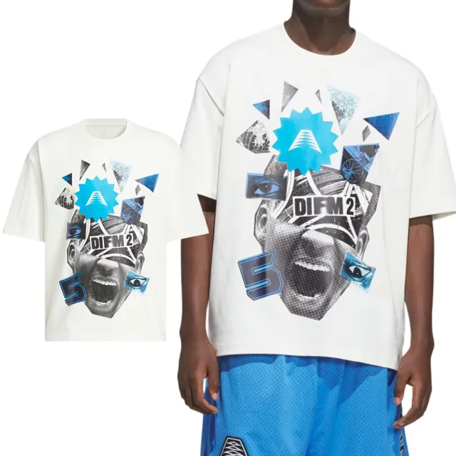 【adidas 愛迪達】Adidas Anted BB Tee 男款 白色 印花 T恤 運動 休閒 短袖 KW3188