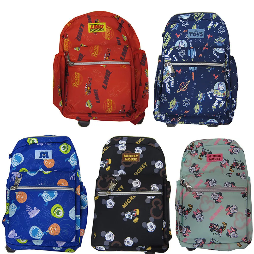 【SNOW.bagshop】CARS.玩具總動員.怪獸電力.米奇.米妮.後背包小容量(胸扣水瓶外袋口加強護