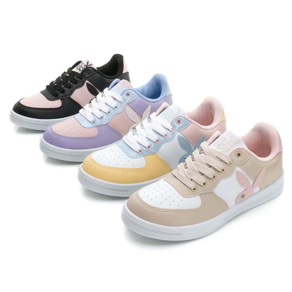 【PLAYBOY】70th macaron  經典復刻兔兔休閒鞋-Y9621