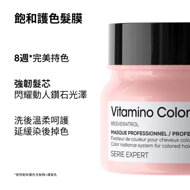 【L’OREAL 巴黎萊雅PRO】絲漾博飽和護色髮膜250ml(護色/染後持色/光澤)