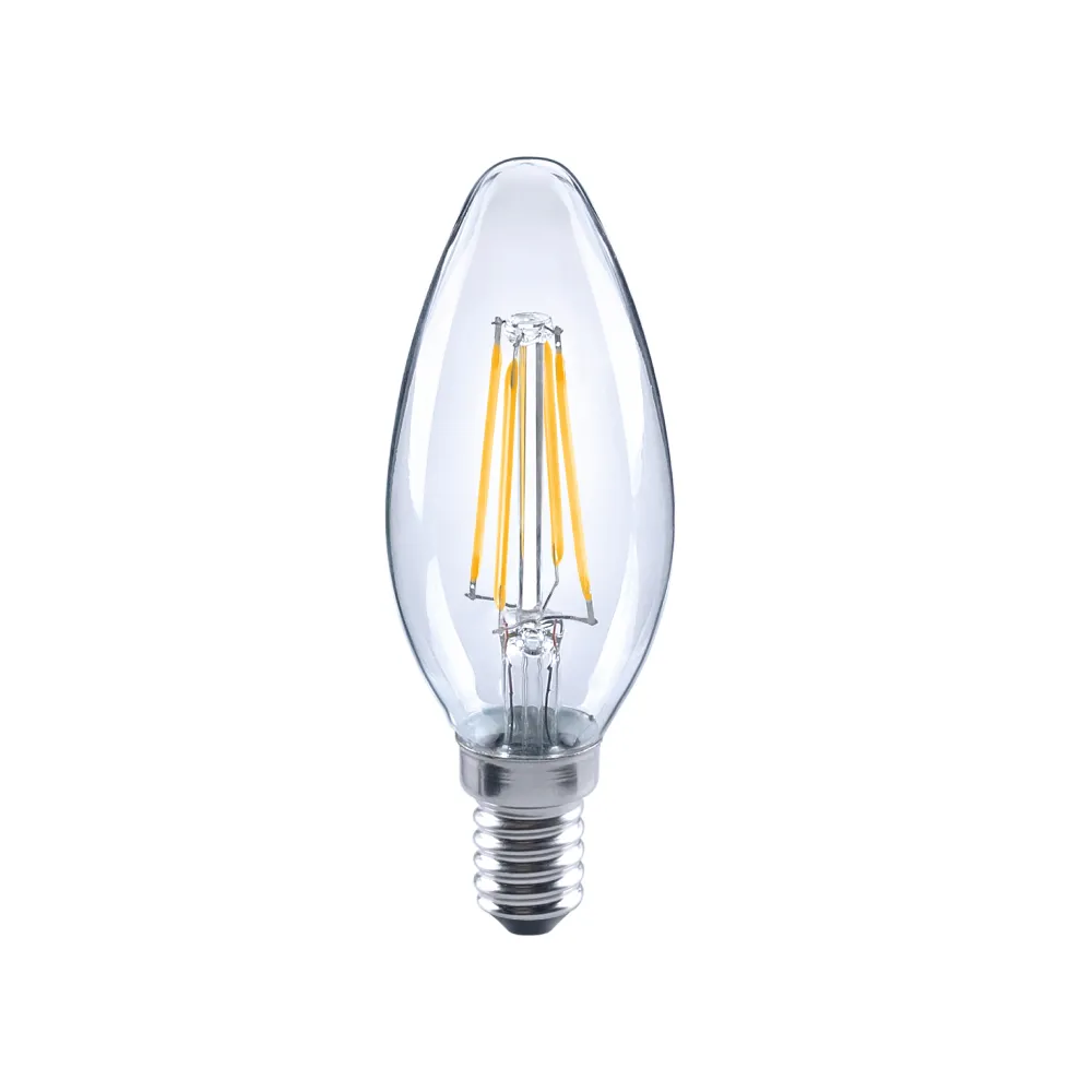 【Luxtek樂施達】LED 蠟燭型燈泡 全電壓 4.5W E14 黃光 10入(C35C_WW4.5W E14 F30 水晶吊燈適用)