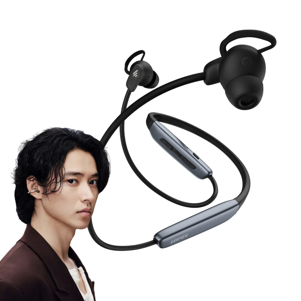 【EDIFIER】W280NB PRO 頸掛入耳式藍牙耳機（無線降噪｜IP55防塵防水 運動耳機｜Hi-Res認證｜專屬APP）