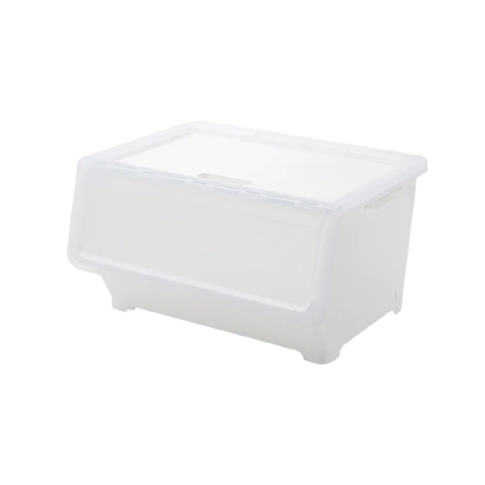 【KEYWAY 聯府】面寬55-洛特雙開直取式整理箱50L-4入(透明前蓋 收納箱 日式 簡約 MIT台灣製造)