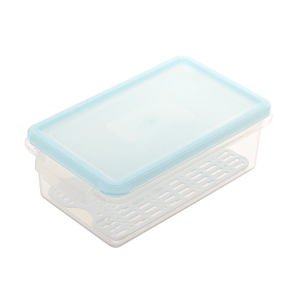 【KEYWAY 聯府】長型瀝水4號保鮮盒2500ml(MIT台灣製造)