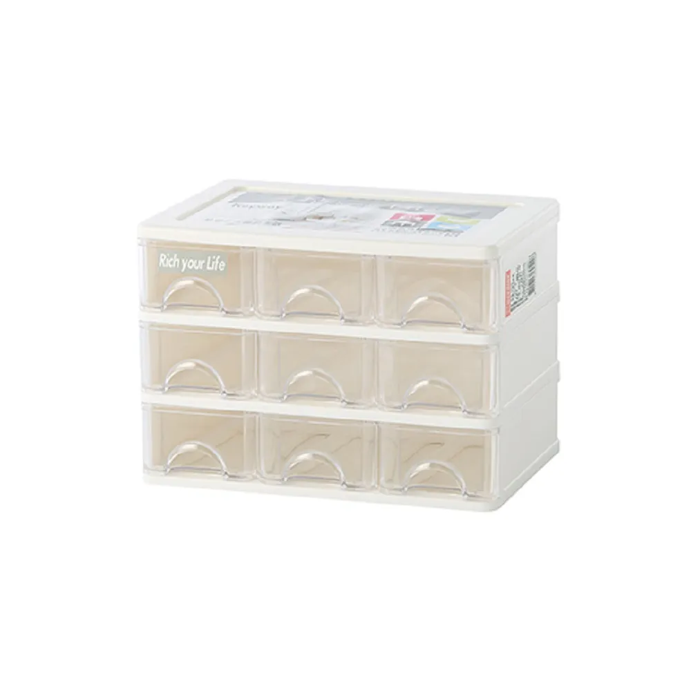 【KEYWAY 聯府】安娜9格收納盒-6入(分類 文具 小物 針線 飾品 MIT台灣製造)