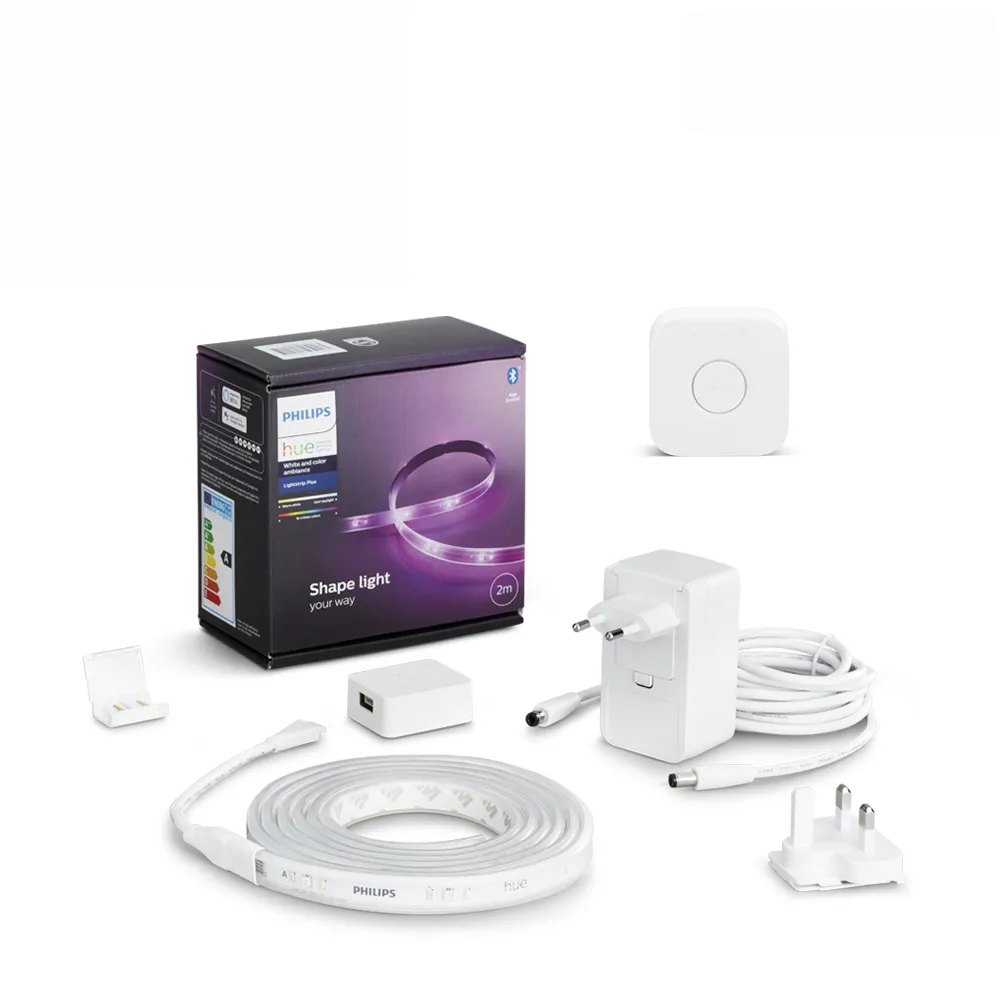 【Philips 飛利浦】Hue 智慧照明 全彩情境 藍牙燈帶氣氛延長3件組 氛圍娛樂首選(PH008+PH009+PH012)