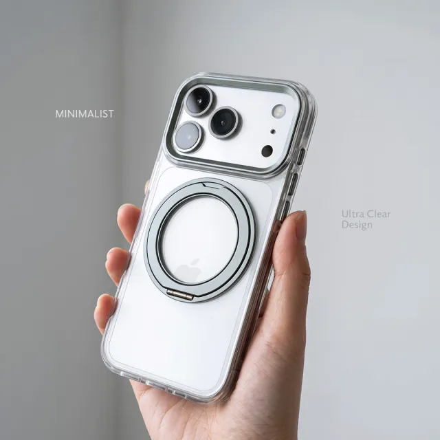 【General】iPhone 18 Pro/Pro Max 360°金屬鏡框支架手機保護殼