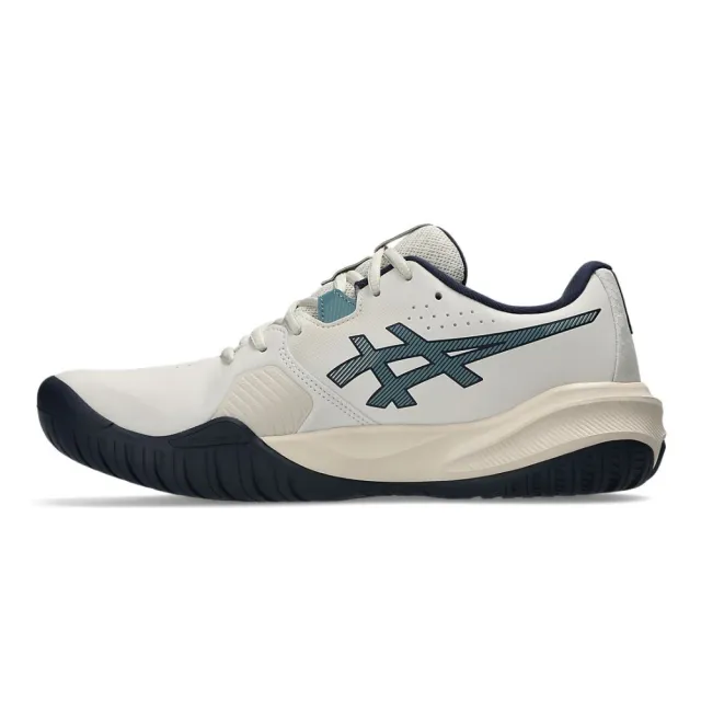 【asics 亞瑟士】GEL-CHALLENGER 15 男款 網球鞋 1041A510-250 燕麥 午夜藍 底線型 亞瑟膠