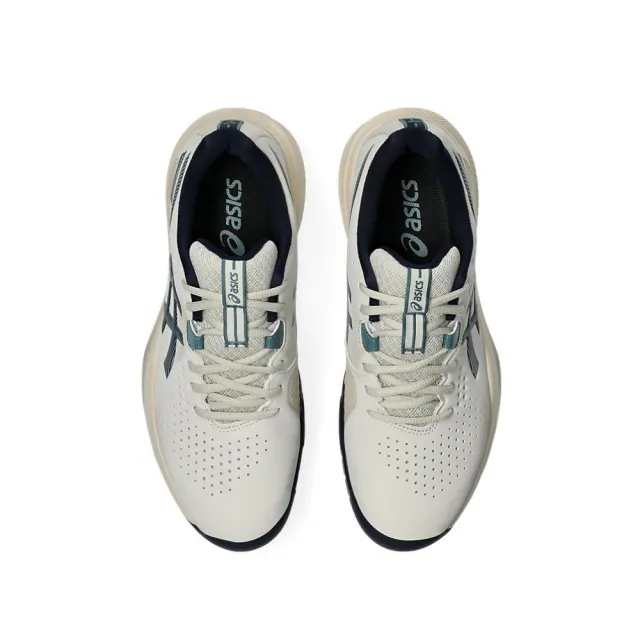 【asics 亞瑟士】GEL-CHALLENGER 15 男款 網球鞋 1041A510-250 燕麥 午夜藍 底線型 亞瑟膠