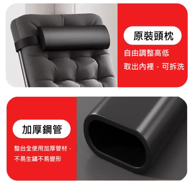 【HTGC】零重力躺椅#寬72CM 附枕頭、珍珠棉墊、杯架/加粗雙方管/金屬卡扣(摺疊椅/躺椅/折疊床/休閒椅)