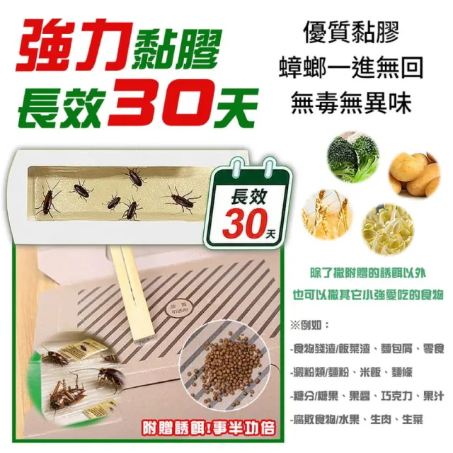 【拼創生活】強力蟑螂屋30入/送誘餌