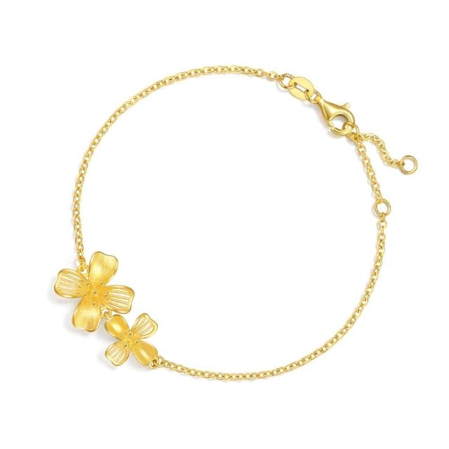【點睛品】桂花 婚嫁黃金手鍊_計價黃金