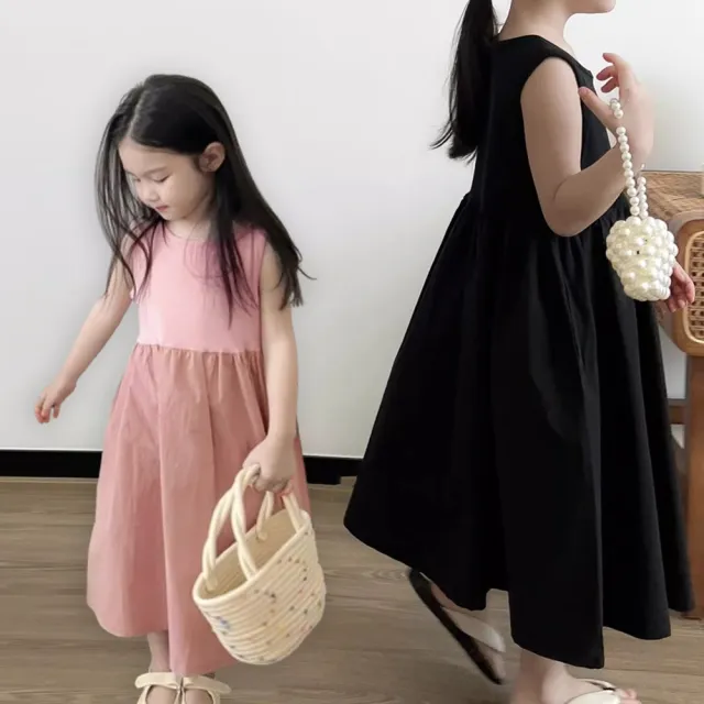 【橘魔法】好搭單色背心洋裝 女童 兒童 童裝 背心裙 連身裙 連衣裙