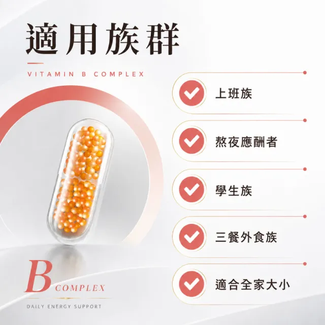 【Puriginal Life 昂萃】持續型晶球B群1包(60顆 B群/綜合維生素/維生素A/維生素C/維生素D/維生素E)