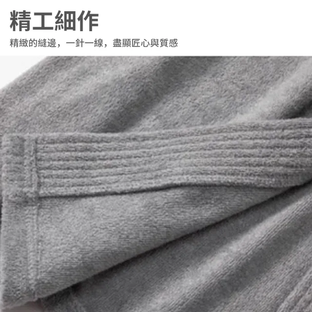 【TLYS-J】毛巾布浴袍 吸水速乾浴袍 情侶睡袍 浴衣 居家服 浴巾 毛巾衣 成人浴袍 酒店浴袍