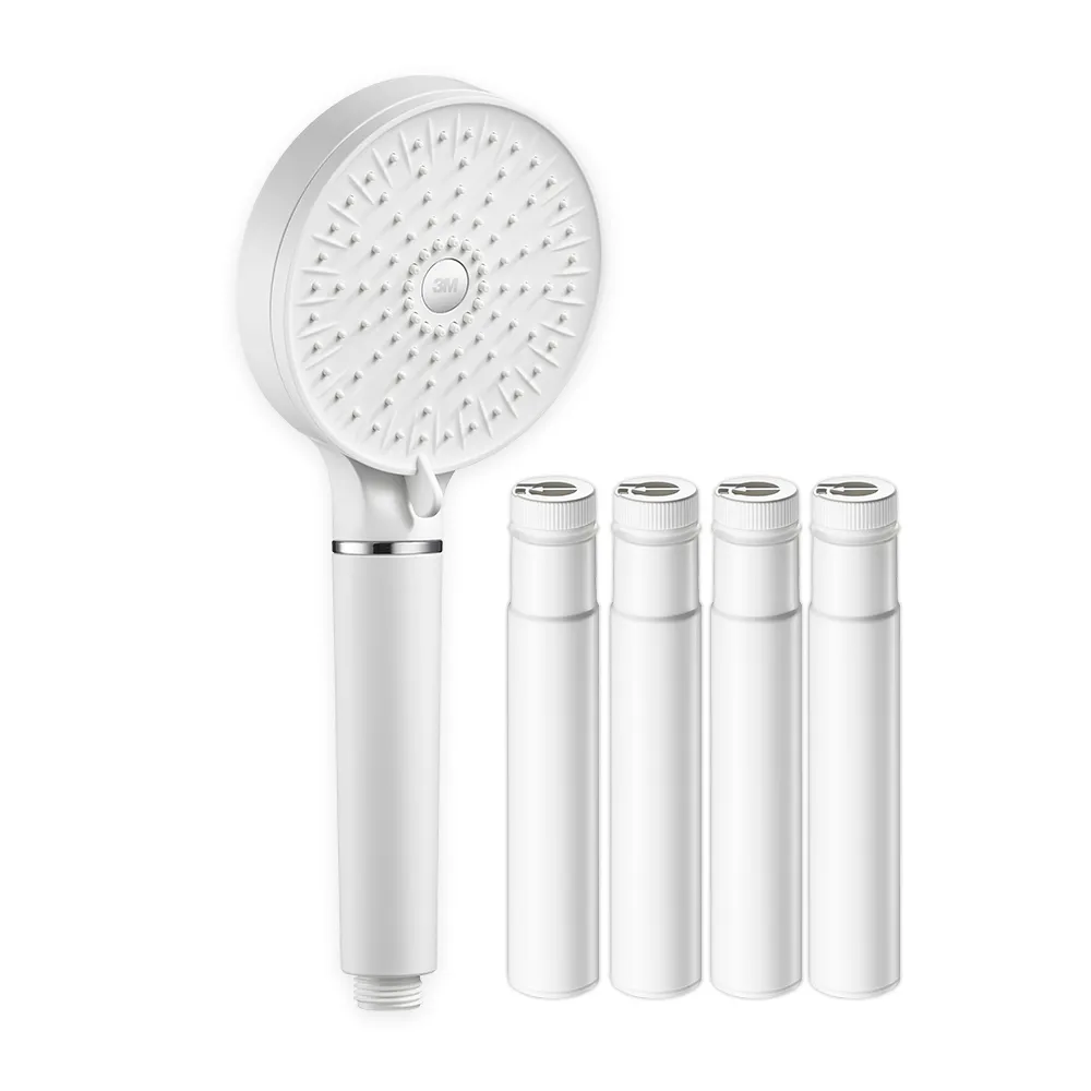 【3M】ShowerCare SF500除氯蓮蓬頭-1機5心組(加大花灑/兩段出水模式/省水)