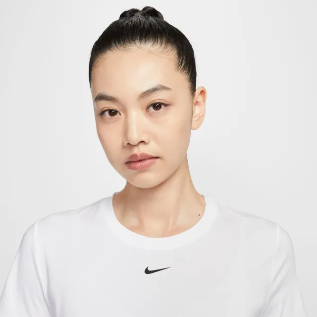 【NIKE 耐吉】短袖上衣 女 T恤 運動 訓練 速乾 短版 AS W NK ONE CLASSIC DF SS TOP 白 FN2799-101