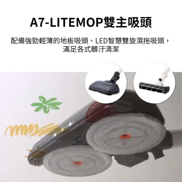 【LG 樂金】換季抗敏超值組！超淨化大白空氣清淨機xA9 Air濕拖無線吸塵器?(AS601HWG0+A7-LITEMOP/momo獨家)