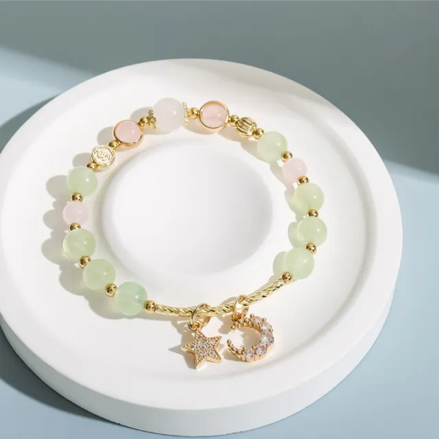 【SPANCONNY 飾品控】開運水晶手鍊 l 多款任選 情愫系列 星星月亮 送禮首選