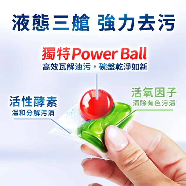【finish 亮碟】零添加洗碗凝珠100顆 3入組(洗碗膠囊/奶瓶清潔/洗碗機專用洗劑)