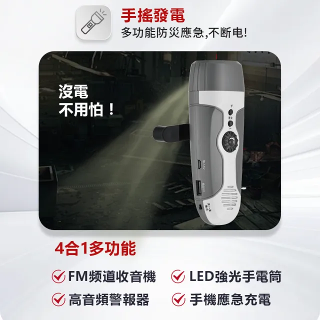 【Doctor’s Care 守護者】緊急避難包＋醫療急救包｜地震颱風停電必備｜BSMI手搖發電收音機(最專業防災包)